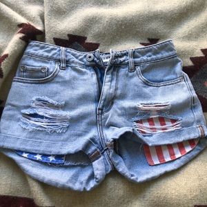 American flag shorts